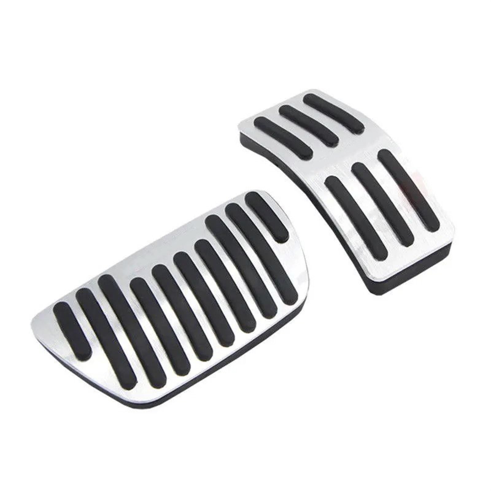 Auto Pedale Schutz Für Great for Wall Für Haval Für H9 2024 Aluminium Auto Kraftstoff Gaspedal Bremspedal Abdeckung rutschfeste Pad Zubehör Auto Pedalauflage(Silver 2 pcs) von tusgt