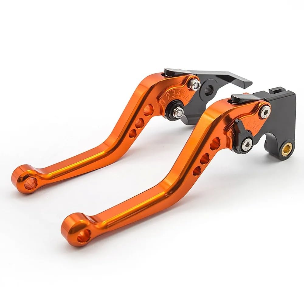 Bremskupplungshebel Für Hunter 350 2022–2024 Motorrad-Bremskupplungshebelgriff-Zubehör Bremskupplung Hebel(Orange 147mm) von tusgt