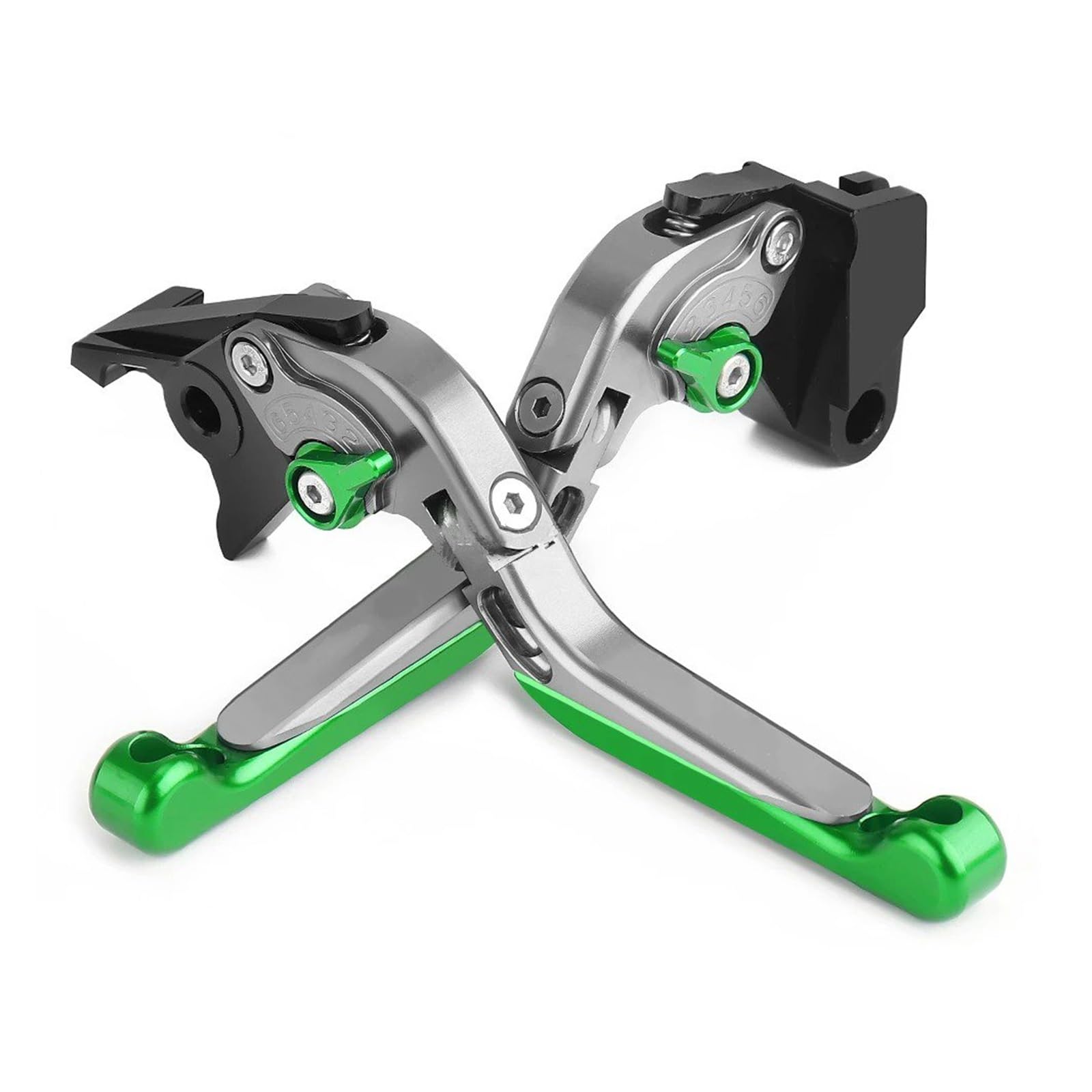 Bremskupplungshebel Für Kawasaki Z800 E Für Version 2013–2019 Motorräder Klappbar Ausziehbar Verstellbar CNC-Aluminium-Bremsen Und Kupplungshebel Bremskupplung Hebel(Titanium Green) von tusgt