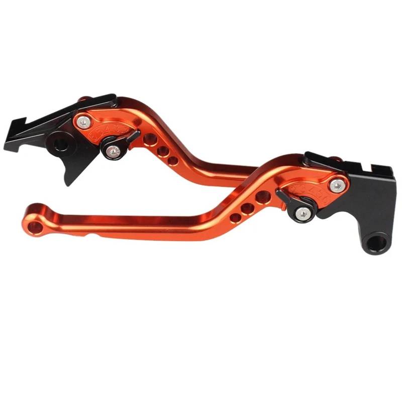 Bremskupplungshebel Für Keeway Für RKF 125 Motorrad Bremskupplungshebel Aluminium Einstellbarer Bremshebel Kupplungsgriff Bremskupplung Hebel(Long Orange) von tusgt