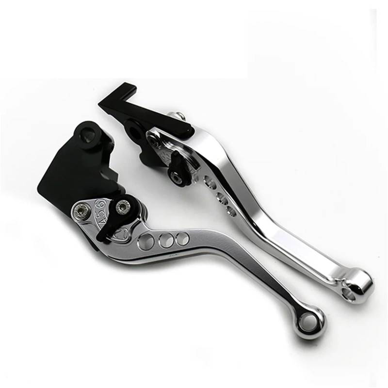 Bremskupplungshebel Für Trident 660 2021-2023 Motorrad Verstellbarer Kurzer Griff Bremskupplung Hebel(Short Silver) von tusgt