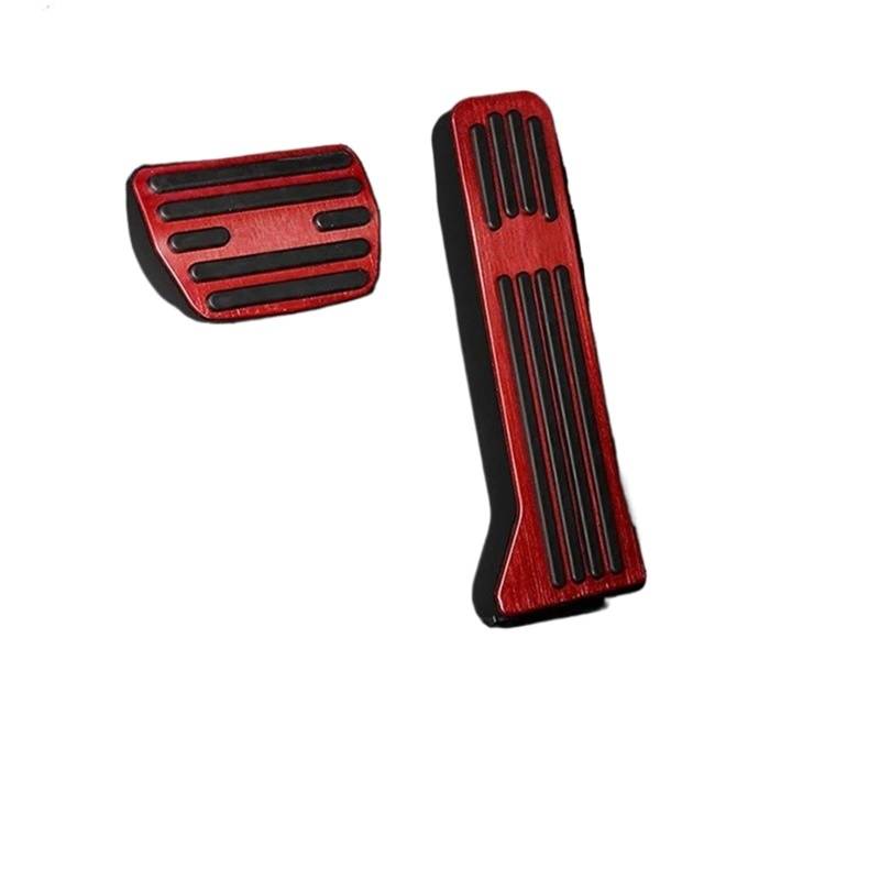 Fußpedalauflage Gasbremse Für Changan Für UNIV Für Uni-V 2021 2023 Zubehör Auto Kraftstoff Gaspedal Bremse Rest Fuß Pedale Clucth Pad Abdeckung Fußstütze Auto Pedal(Red) von tusgt