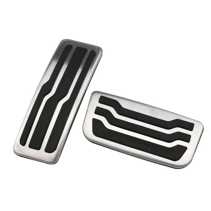 Fußpedalauflage Gasbremse Für Ford Für Ranger Für Everest 2015-2022 Accelerator Kraftstoff Gas Bremspedal Abdeckung Anti-Skid Pad, 2PCS Edelstahl Auto Pedale Fußstütze Auto Pedal(at 2 PCS) von tusgt