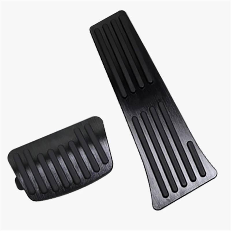 Fußpedalauflage Gasbremse Für Hyundai Für Tucson NX4 2021 2022 2023 2024 Auto Kraftstoff Beschleuniger Bremse Fuß Rest Pedal Nicht-Slip Pad Zubehör Fußstütze Auto Pedal(2pcs Black) von tusgt