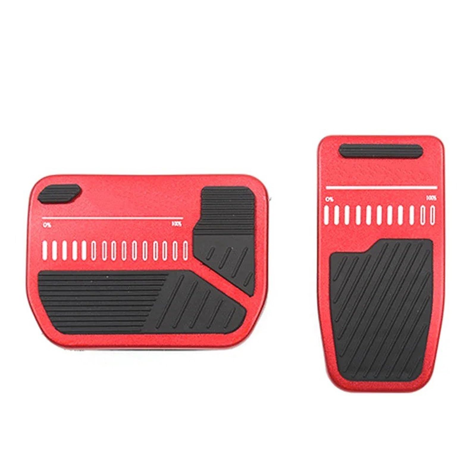 Fußpedalauflage Gasbremse Für Tesla Für Modell 3 Y Für Highland 2024 Auto Pedal Gummi Pad Abdeckung Bremse Rest Pedal Clip-on Fuß Pedal Pads Abdeckung Innen Zubehör Fußstütze Auto Pedal(Red) von tusgt