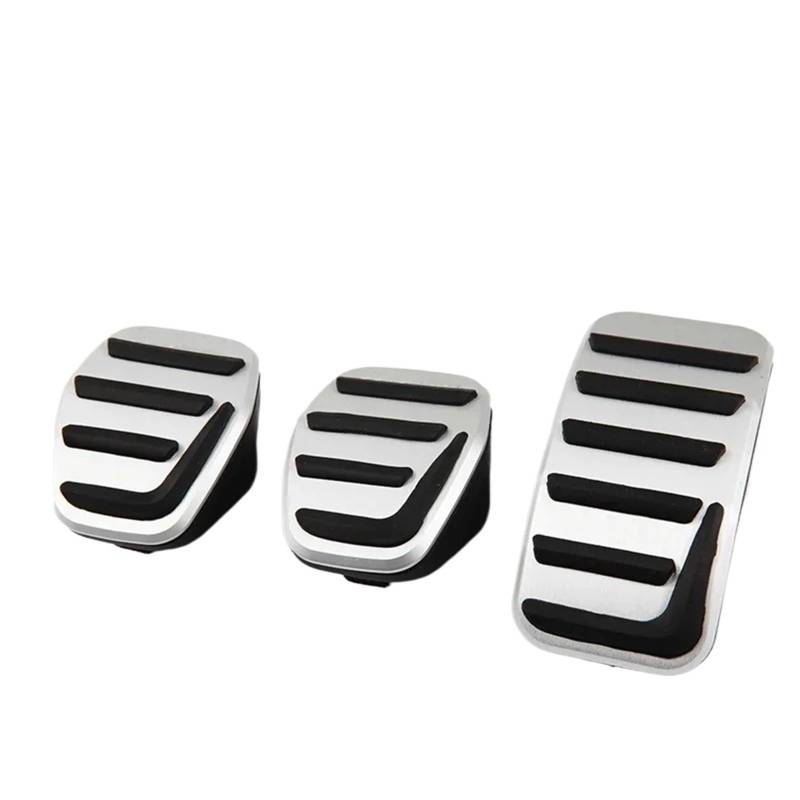 Fußpedalauflage Gasbremse Für Volvo S40 V40 C30 MT Aluminium Legierung Auto Auto-Styling Zubehör Auto Fußstütze Kupplung Bremse Gas Beschleuniger Auto Pedal Pad Fußstütze Auto Pedal(3 pcs MT) von tusgt