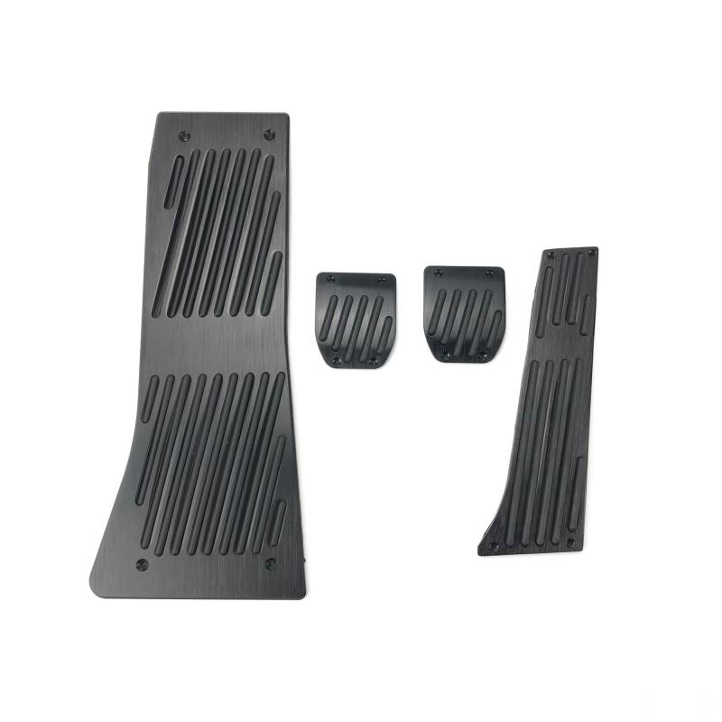 Fußpedalauflage Gasbremse Für X5 Für X6 E53 E70 E71 E72 F15 F16 Accelerator Gas Brems Fußstütze Pedal Abdeckung Pad Auto-Styling Zubehör Fußstütze Auto Pedal(Drill MT 4pcs Black) von tusgt