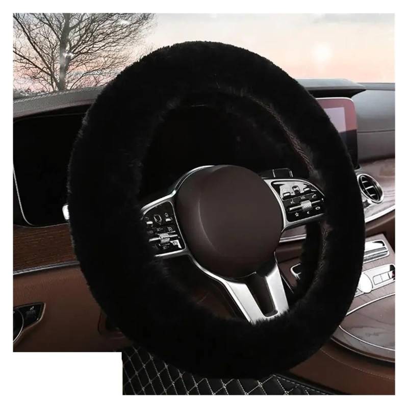 Lenkradhülle Universal Winter Warme Weiche Plüsch Cartoon Bär Ohr Auto Innen Auto Lenkrad Abdeckung Handble Abdeckung Auto Innen Zubehör Auto Lenkradabdeckung(Steering Wheel cover1) von tusgt