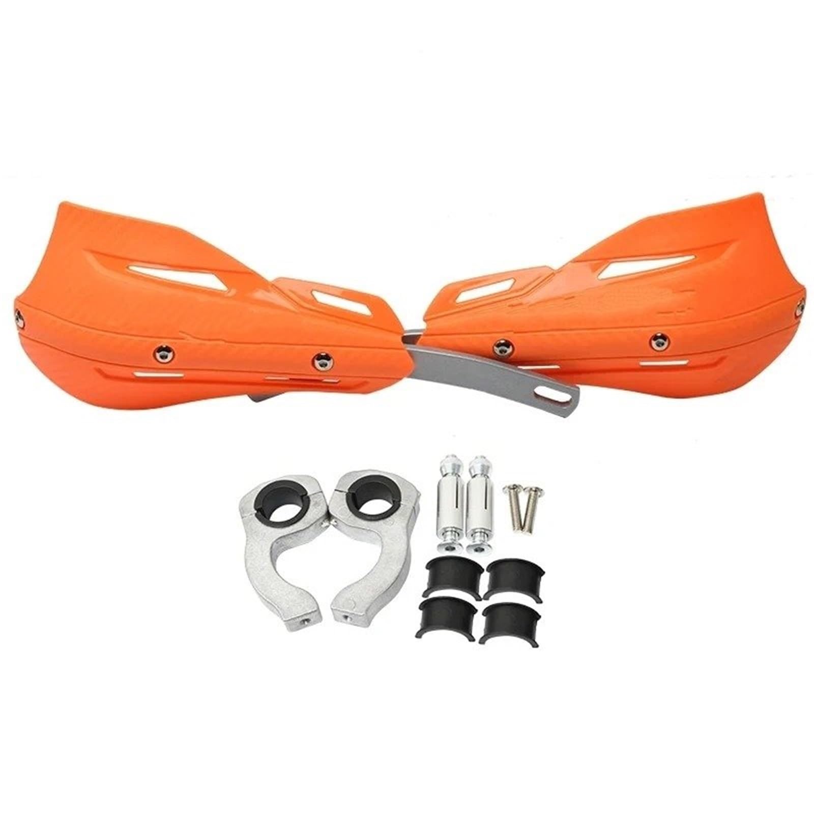 Motorrad-Handschützer Motorrad-Handschutz Universal-Handschutz Abdeckung Griff-Montage-Sets Handschutz Passend Für Alle Dirt-Bikes Griffschutz Schild(Orange) von tusgt