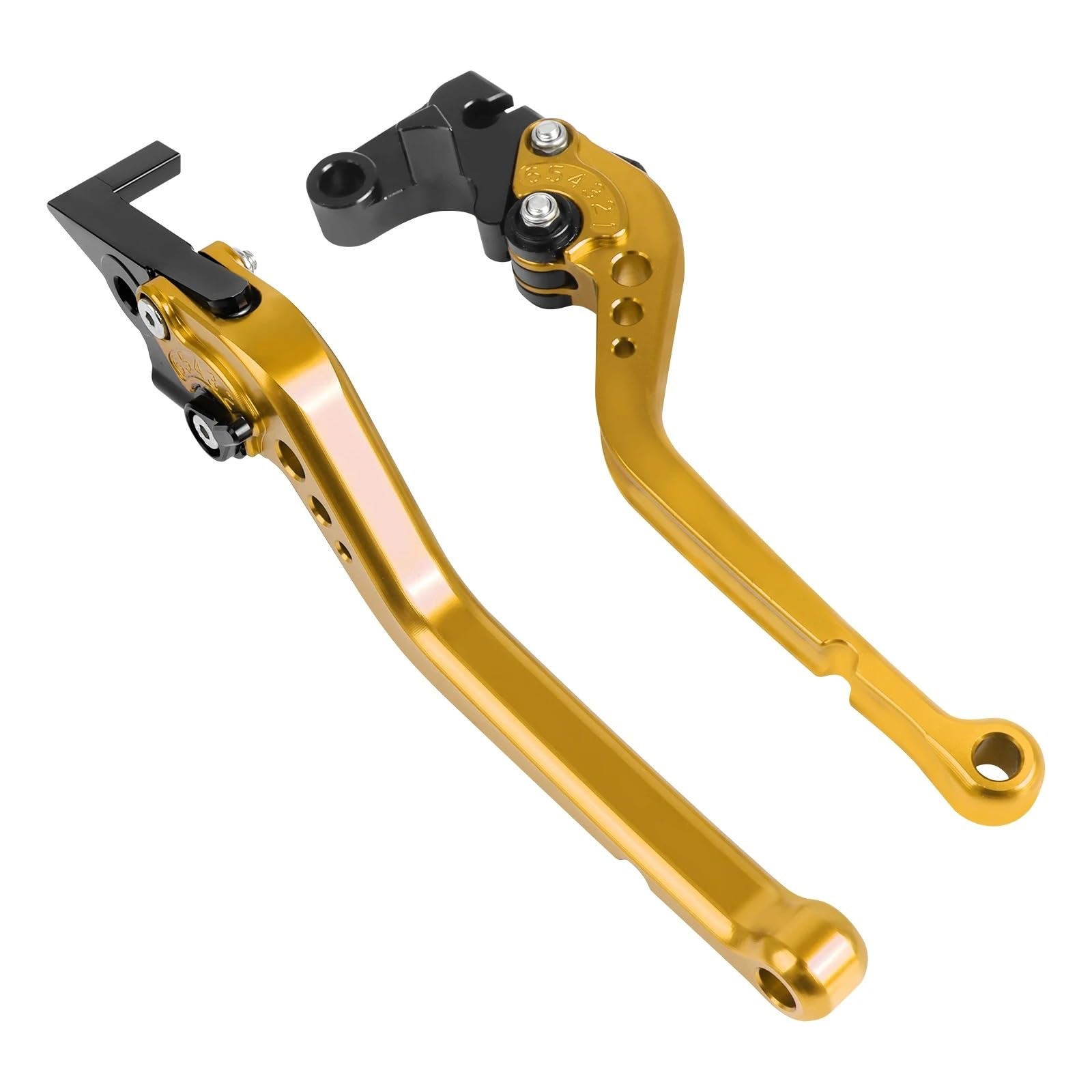 Motorrad Kupplung Bremshebel Für F800GS Für ADV Für F800R Motorrad Lange Und Kurze Einstellbare Bremse Kupplung Hebel Griff Hebel Kupplung Bremshebe(Long Gold) von tusgt