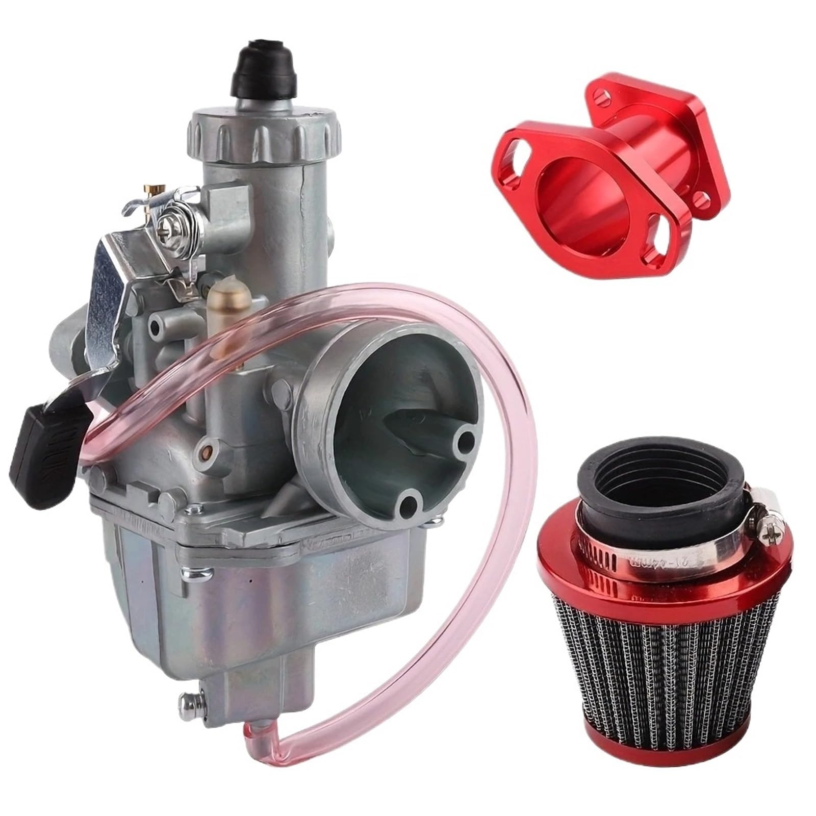 Motorrad Vergaser Für Predator Für 212cc Für 196cc Für GX160 Für GX200 Für VM22 26mm Vergaser Leistung Ansaugrohr Mainfold 38mm Luftfilter Kit Vergaser Motos(22 kit) von tusgt