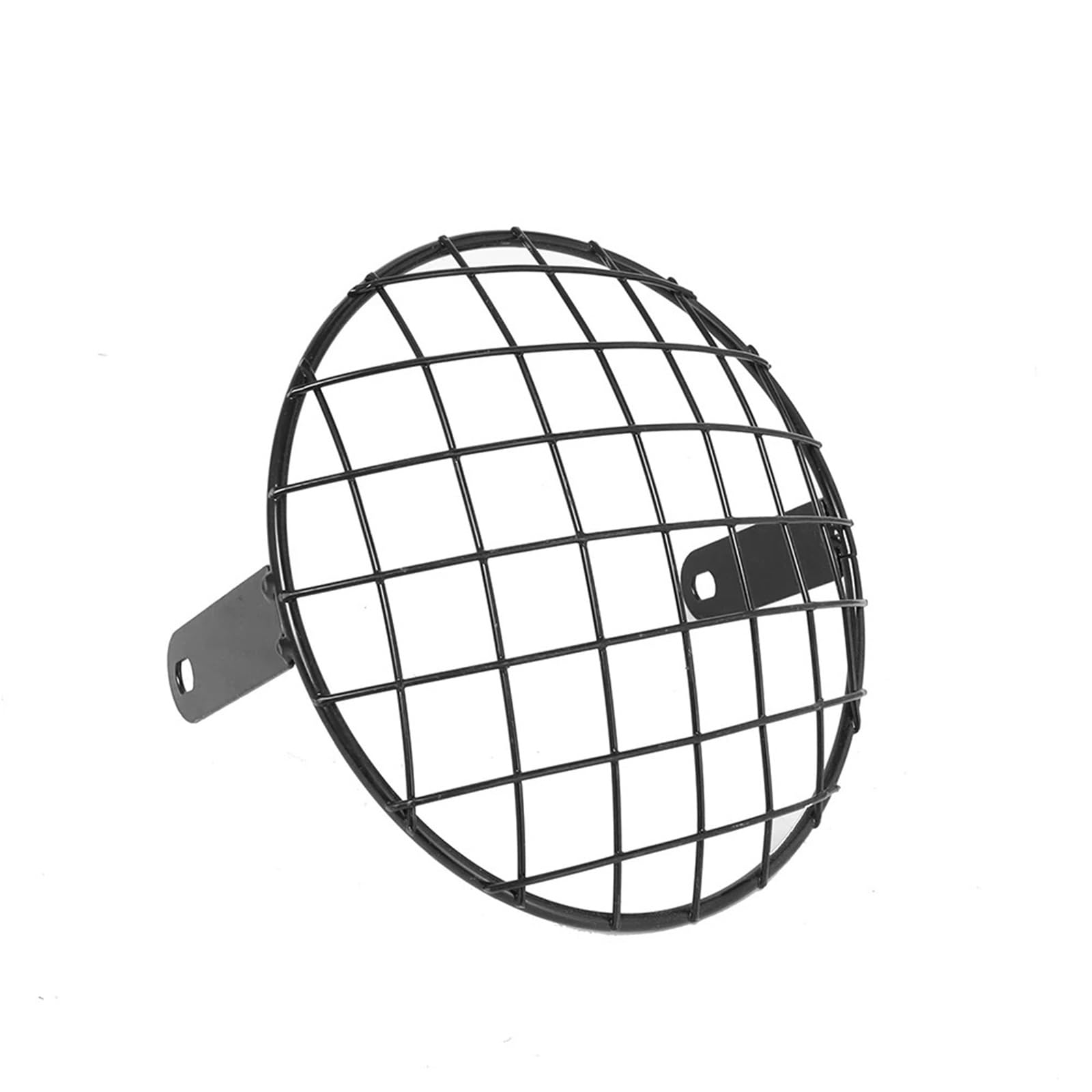 Motorräd Scheinwerfergrill 7 Zoll Metall Retro Motorrad Scheinwerfer Schutz Abdeckung Universal Scheinwerfer Mesh Grille Lampenschirm Abdeckung Scheinwerfer(Black) von tusgt