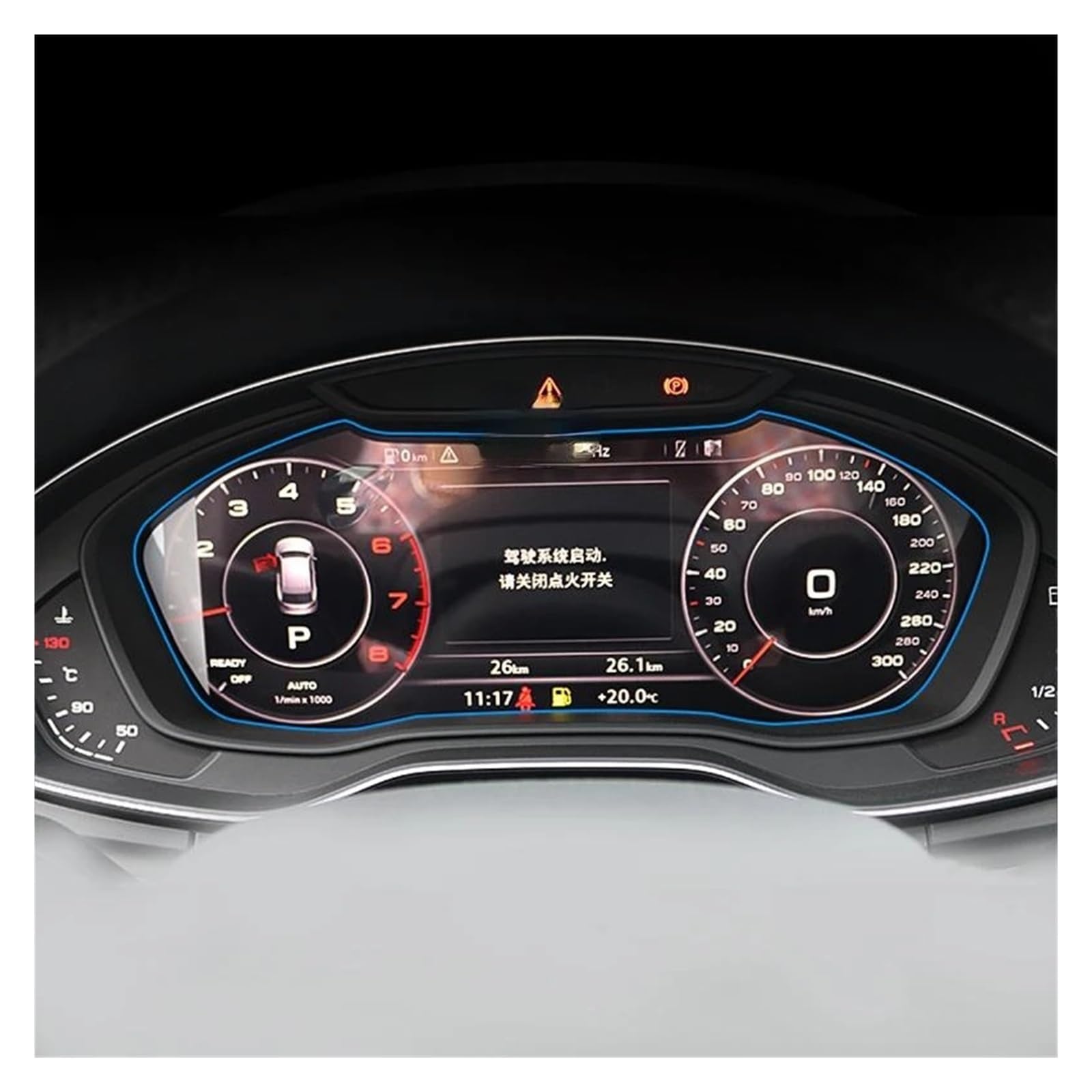 Navigation Schutzfolie Für A4 B9 S4 Für A5 S5 Für Q5 2016-2019 Auto GPS Radio Navigation Dashboard Displayschutzfolie LCD Gehärtetes Glas Navigations-Displayschutz(Dashboard) von tusgt