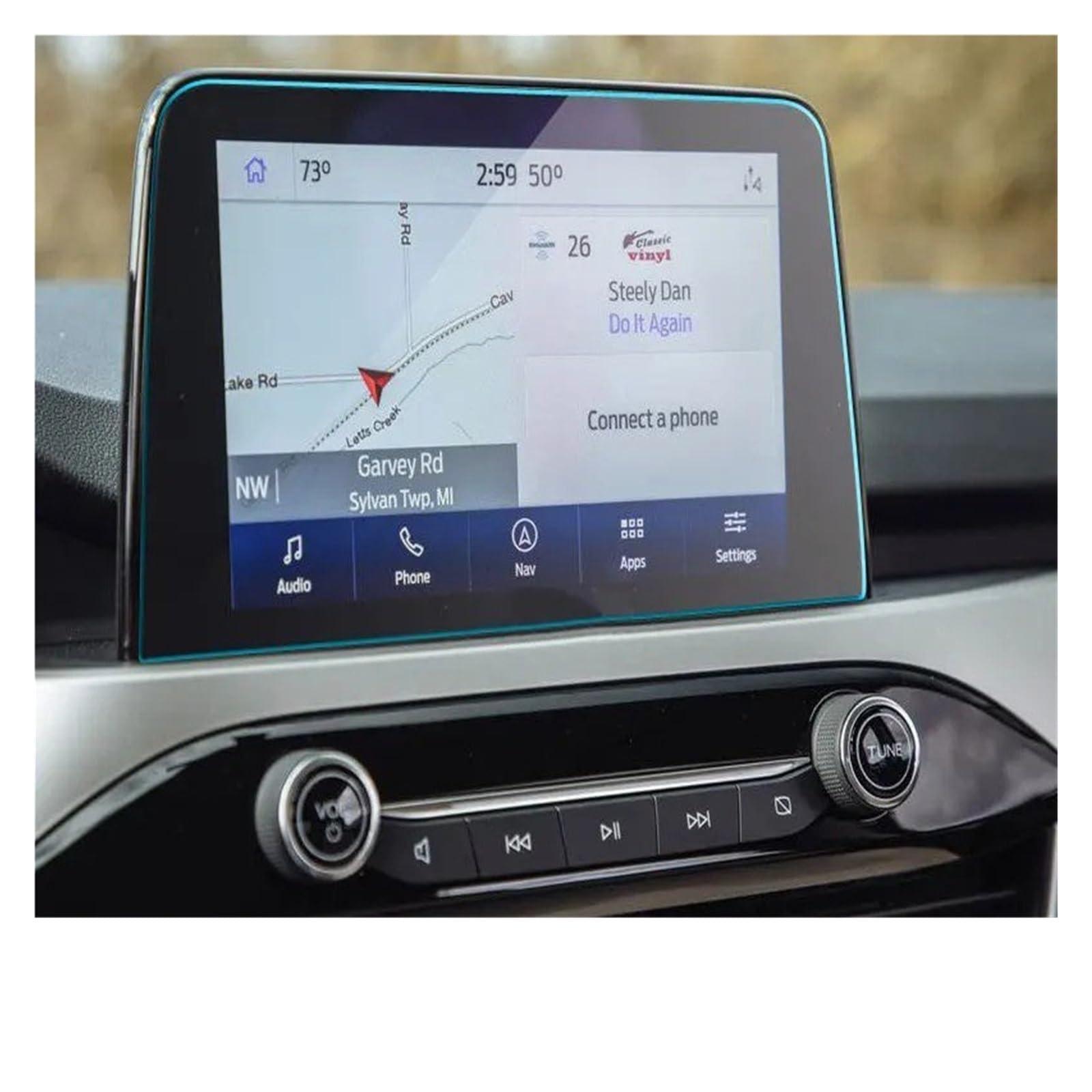 Navigation Schutzfolie Für Ford Für Escape 2020 2021 8 Zoll Auto GPS Navigation Bildschirm Anti-Kratzer Gehärtetem Film Aufkleber Schutz Navigations-Displayschutz von tusgt