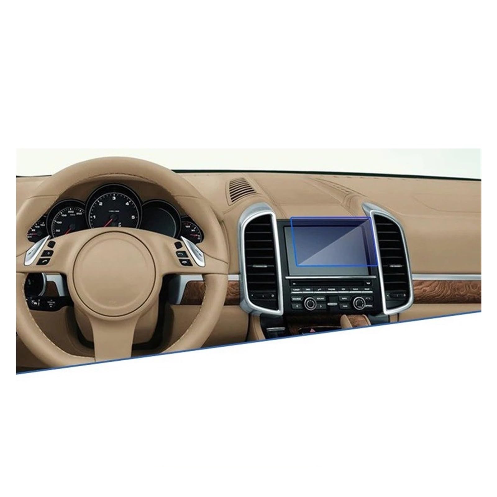 Navigation Schutzfolie Für Für Cayenne 92A MK2 2011~2017 Autonavigation GPS Für Ultradünne Folie Touch Vollbildschutz Gehärtetes Glas Zubehör Navigations-Displayschutz von tusgt