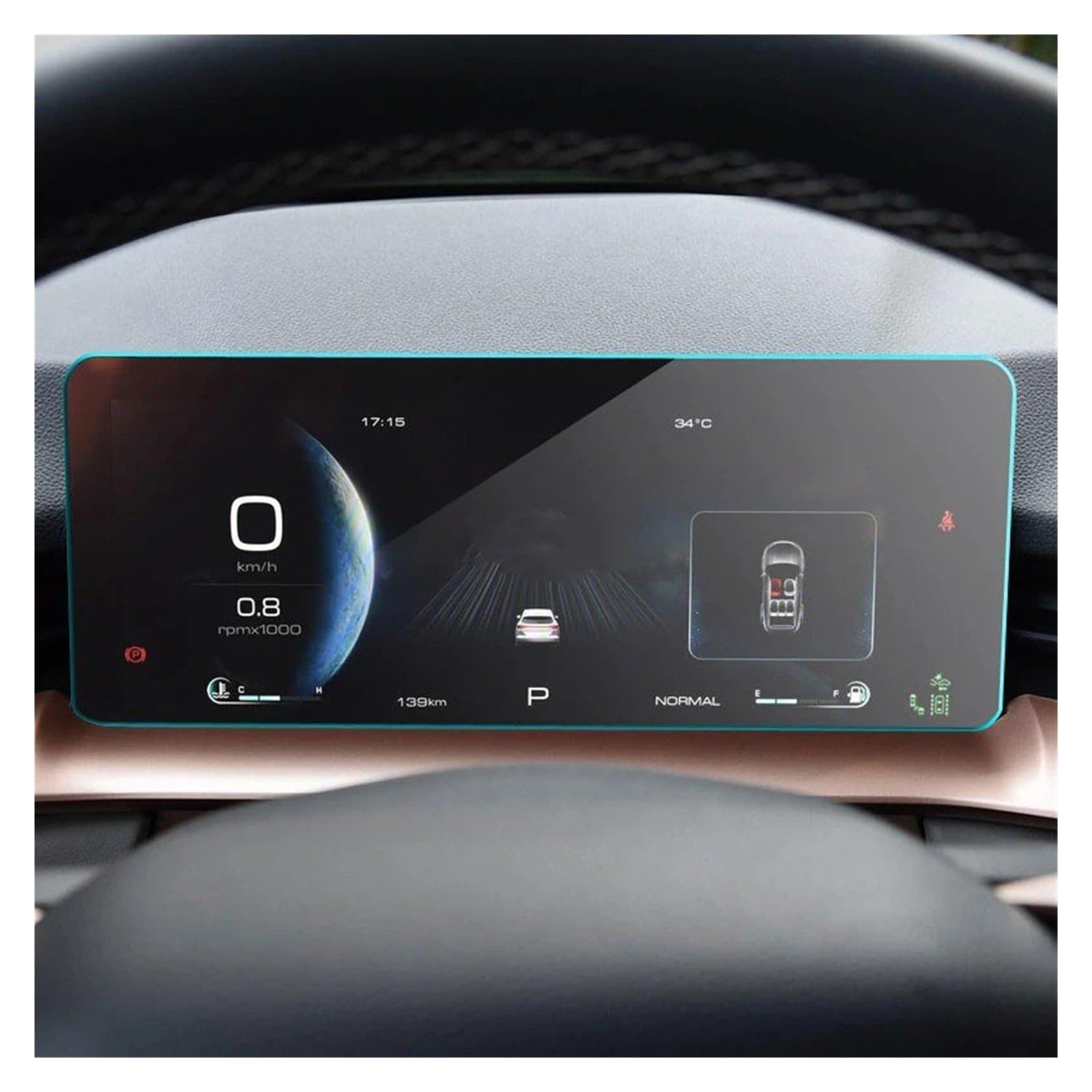 Navigation Schutzfolie Für Haval H6 2021 3. Auto Navigation Gehärtetem Glas LCD Screen Schutz Film Aufkleber Dashboard Schutz Generation Auto Instrument Navigations-Displayschutz(Instrument Glass) von tusgt