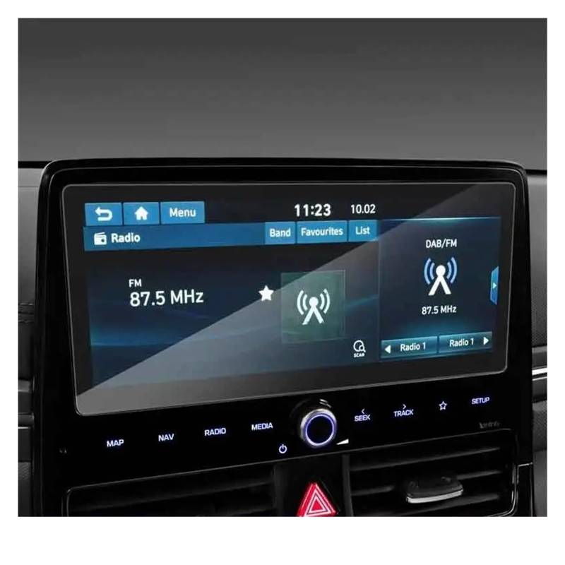 Navigation Schutzfolie Für Hyundai Für Ioniq 2020 10,25 Zoll Radio GPS Navigation Gehärtetes Glas Displayschutzfolie Auto Innenraum Aufkleber Kratzfest Navigations-Displayschutz von tusgt