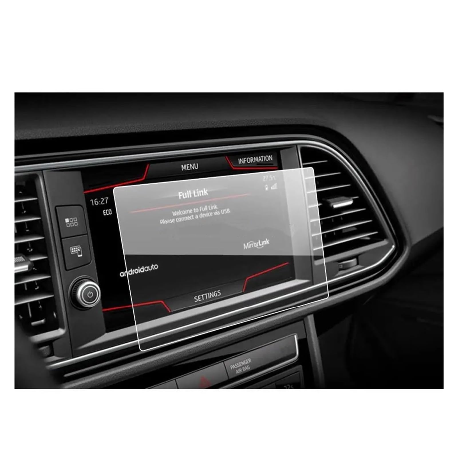 Navigation Schutzfolie Für Leon Für X-Perience 8 Zoll 2017 Auto-Displayschutzfolie GPS-Navigation Touch Center Display Auto-Innenausstattung Navigations-Displayschutz von tusgt