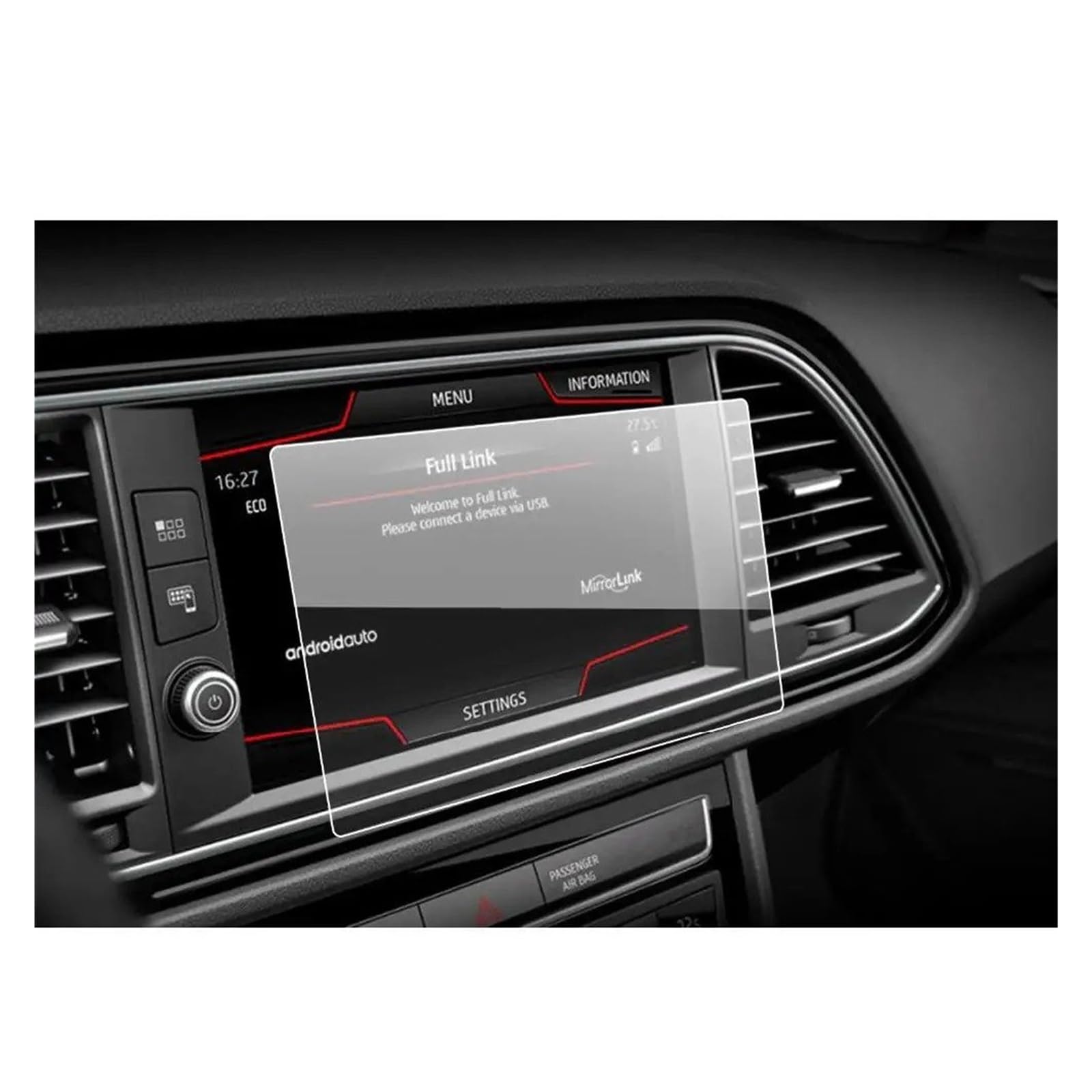 Navigation Schutzfolie Für Leon Für X-Perience 8 Zoll 2017 GPS Navigation Touch Center Display Auto Innen Zubehör Auto Displayschutzfolie Navigations-Displayschutz von tusgt