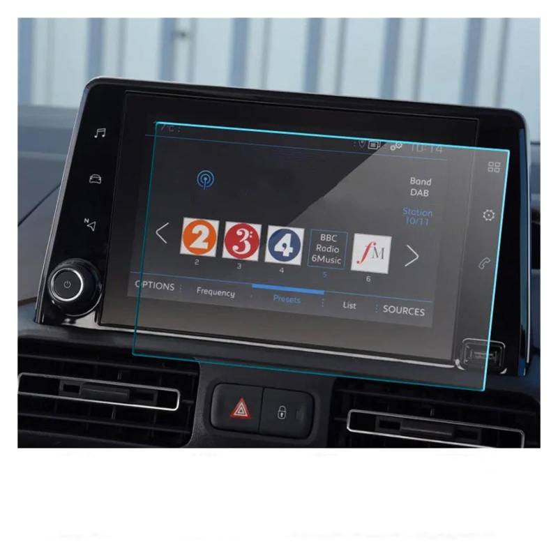 Navigation Schutzfolie Für Peugeot Für Rifter 2019 2020 LCD Instrument Panel Bildschirm Auto Innen Zubehör Auto Radio PET Film Screen Protector Navigations-Displayschutz von tusgt