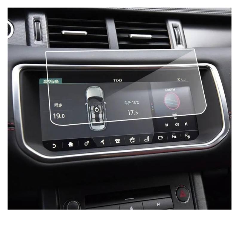 Navigation Schutzfolie Für Range Für Rover Für Evoque 2013-2018 Innenraum Auto Auto GPS Navigation Displayschutzfolie Aus Gehärtetem Glas Auto Displayschutz Navigations-Displayschutz(A) von tusgt