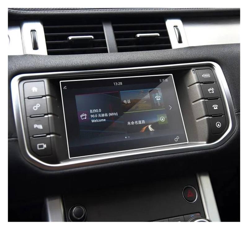 Navigation Schutzfolie Für Range Für Rover Für Evoque 2013-2018 Innenraum Auto Auto GPS Navigation Displayschutzfolie Aus Gehärtetem Glas Auto Displayschutz Navigations-Displayschutz(B) von tusgt