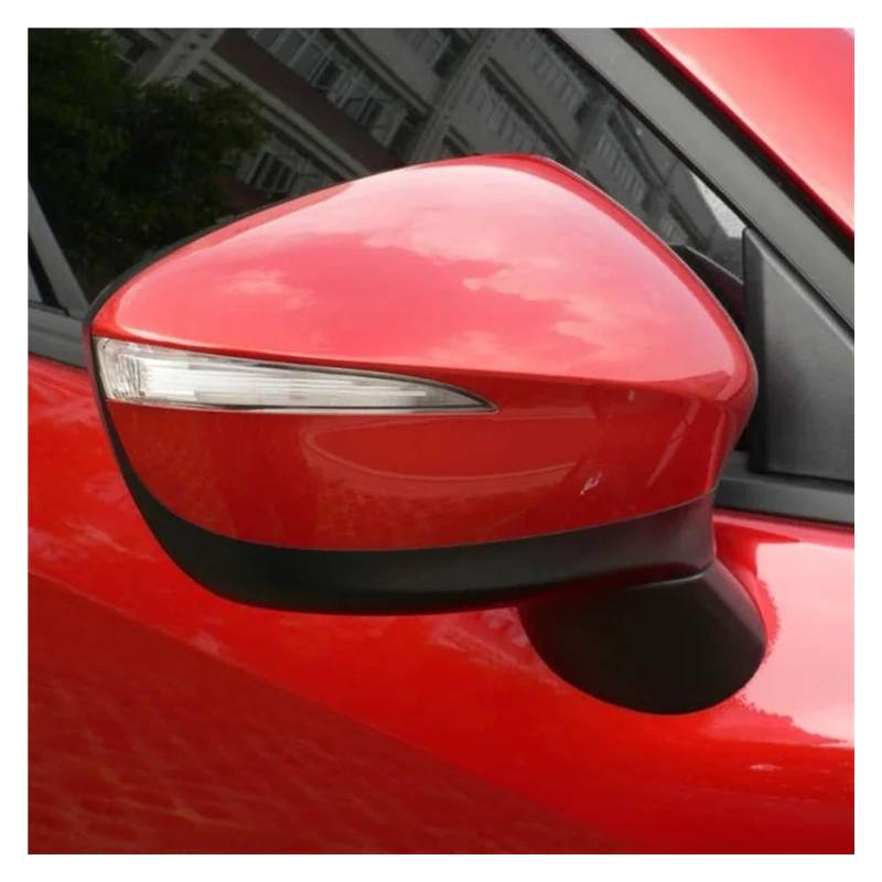 Rückspiegelabdeckung Für Mazda Für CX-5 Für CX5 2015-2016 Seite Rückspiegel Deckel Gehäuse Haube Schalenkappe Rückspiegelabdeckung Auto Rückspiegel Kappe(Right Side red) von tusgt