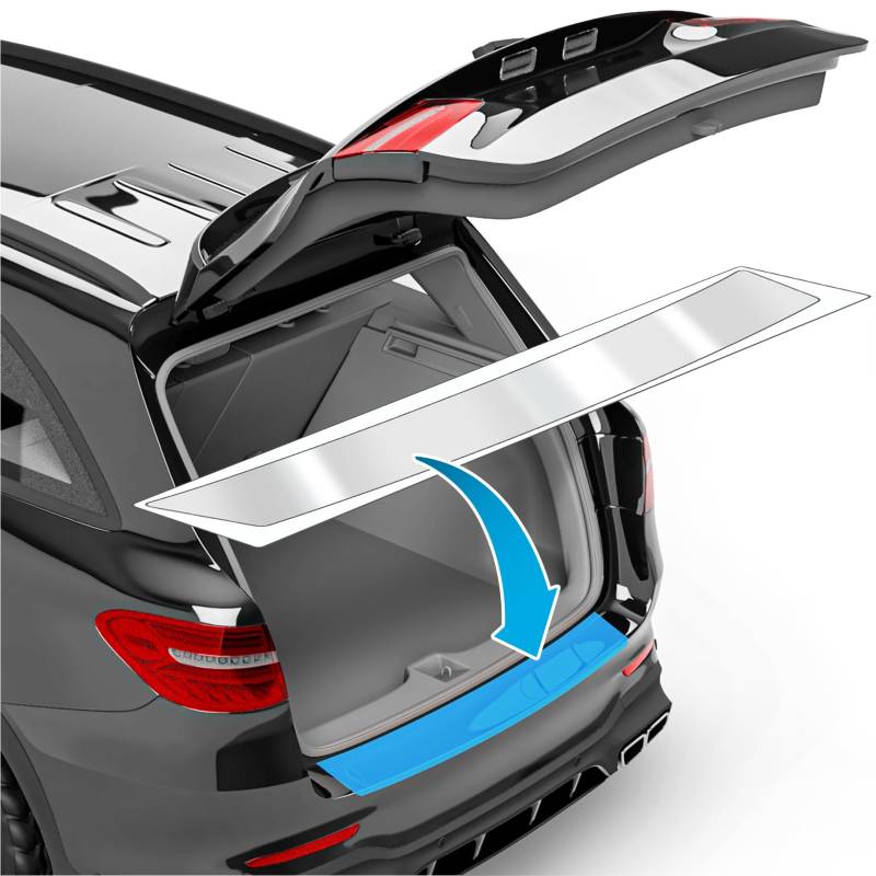 uProtect Auto Ladekantenschutz Folie für BMW 3er Touring 6 (VI) F31 I 2012-2015 - Stoßstangenschutz, Kratzschutz, Lackschutzfolie - Transparent glänzend Selbstklebend von uProtect