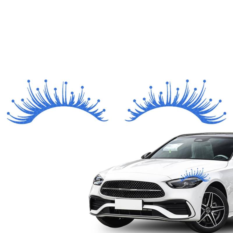 ulapithi Auto-Wimpern für Scheinwerfer-Aufkleber, Augenbrauen-Aufkleber für Auto - Reflektierende Augenbrauen-Aufkleber für falsche Wimpern, Karosserie-Kratzeraufkleber,Auto Scheinwerfer Augenbraue von ulapithi