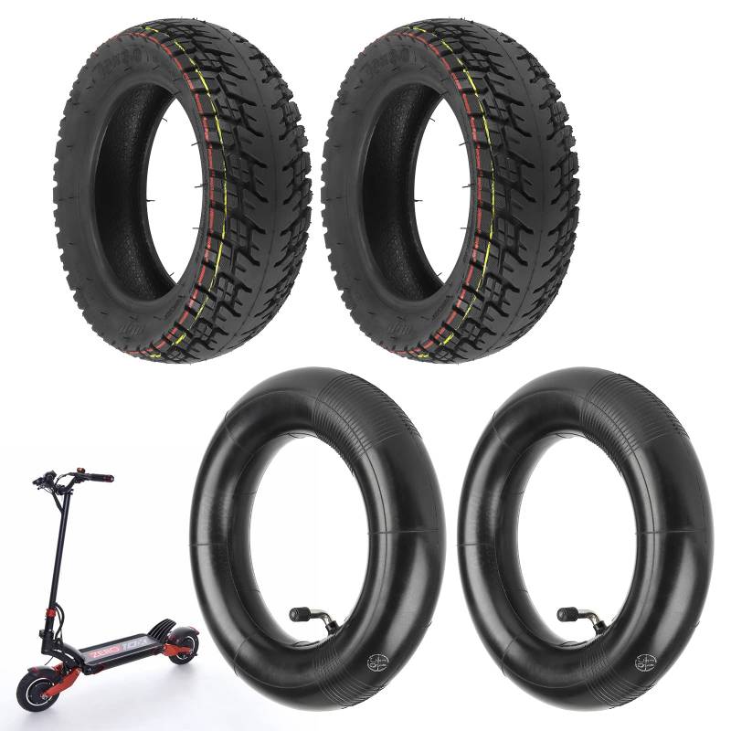 ulip 10x3 Offroad Reifen + Schlauch, Offroad Tubeless Reifen, für Nanrobot Joyor Varla Eagle Apollo Ghost zero 10x kaabo WOLF WARRIOR MANTIS Scooter,80/65-6.255 * 80 Reifen von ulip