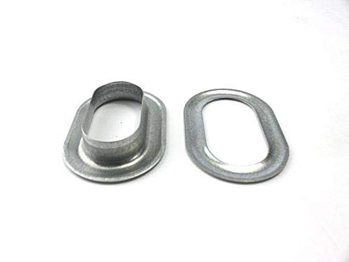 100 x Oval Ösen 42 x 22 mm Zink Planenösen für LKW Plane etc. von unbekannt