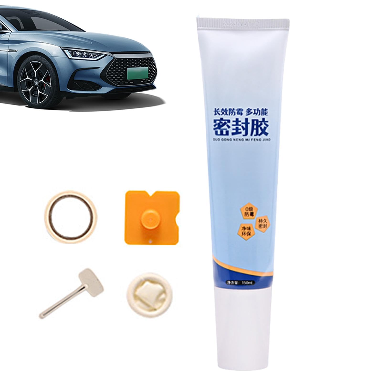 usefulbeauty Glasversiegelung für Auto-Windschutzscheiben,Automobil-Glasversiegelung, 150 ml Fensterdichtmittel mit hoher Klebkraft, Windschutzscheiben- und Glasversiegelung, von usefulbeauty