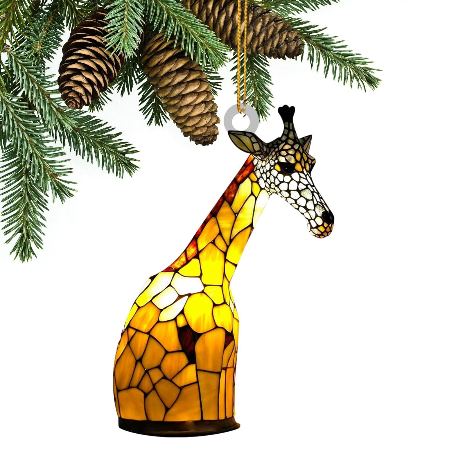 usefulbeauty Weihnachtsbaumanhänger,Acrylanhänger Weihnachten | Tiere Auto-Rückspiegel-Anhänger - Kreative 2D-Christbaumschmuck-Dekorationen für Partys von usefulbeauty