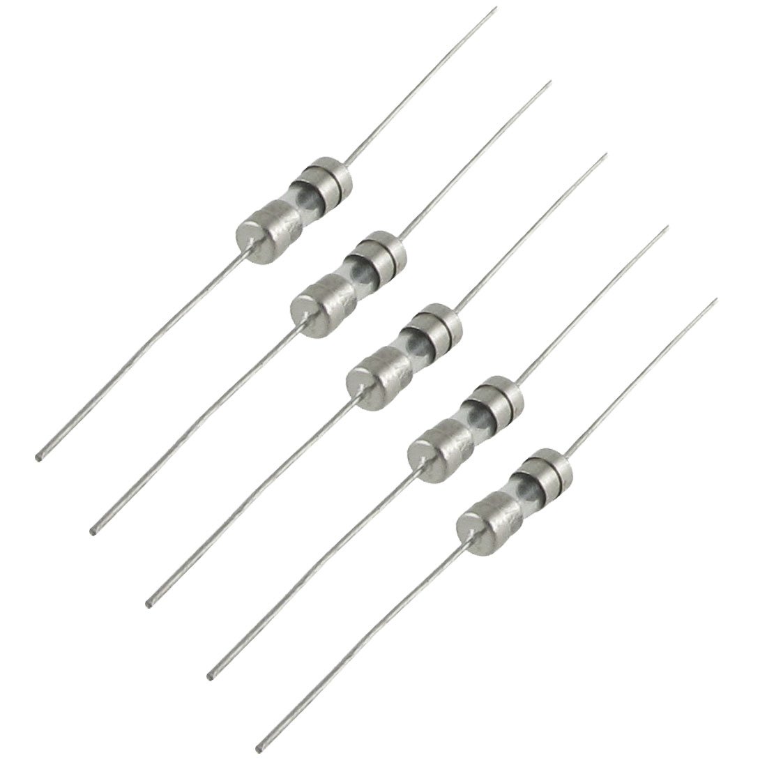 sourcing map 10 x Glaspatrone Schnell Durch Brennende axiale Bleisicherung 3,6 x 10 mm 250 V 2,5 A von uxcell