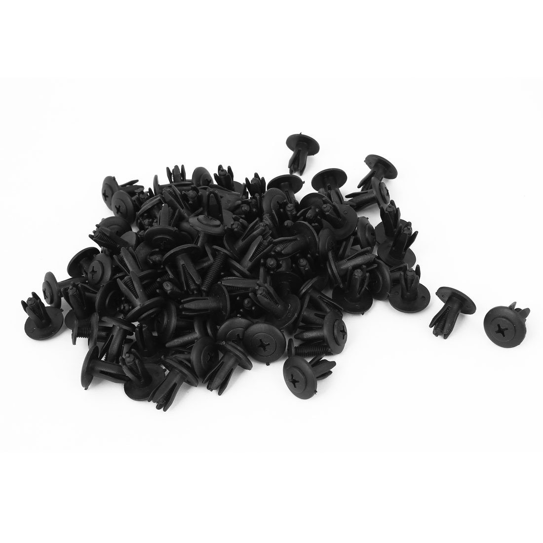 sourcing map 100 STK.6mm Loch Nylon Spreiznieten STO?tange Befestigung Clip von uxcell