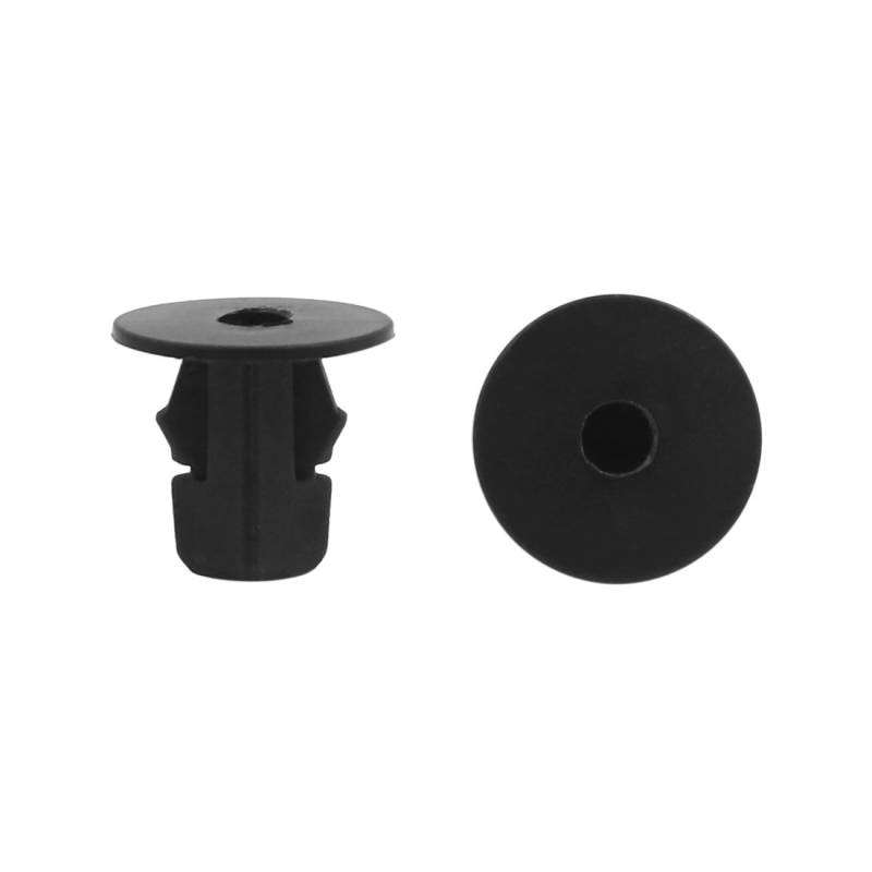 uxcell 100 Stück schwarz 10x10mm Platz Loch Durchmesser Kunststoff Niet Clips Fahrzeuge DE de von uxcell