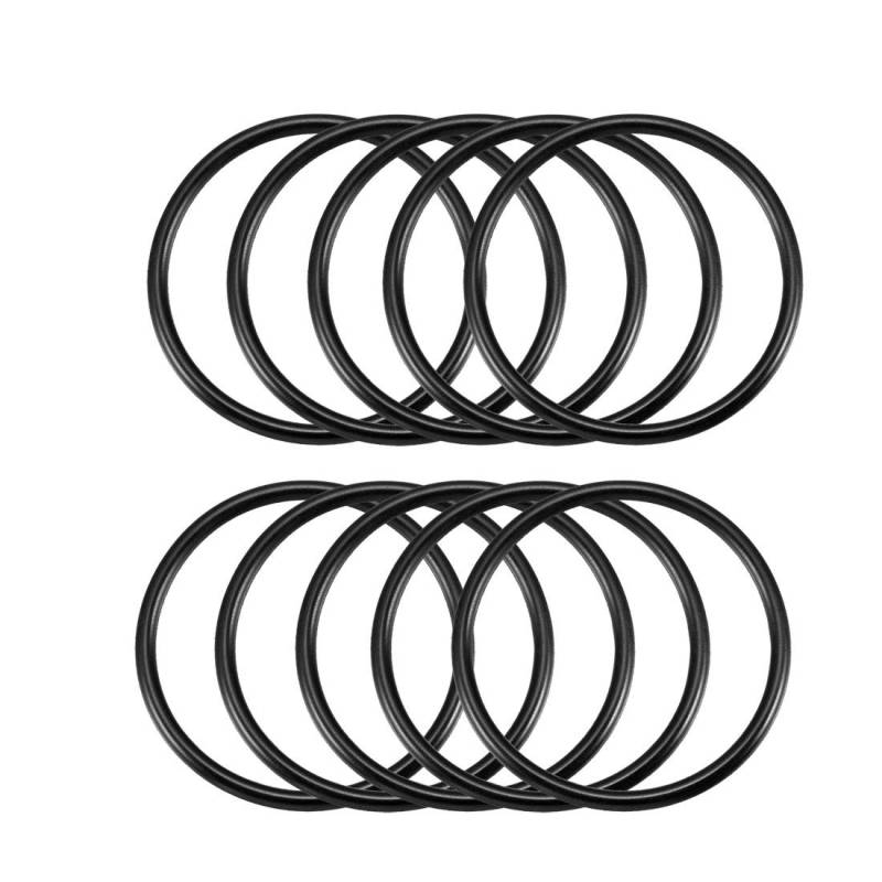 sourcing map 10Stk.Nitrilkautschuk O-Ringe 50 mm AD 44 mm ID 3 mm Breite metrische Dichtung von uxcell