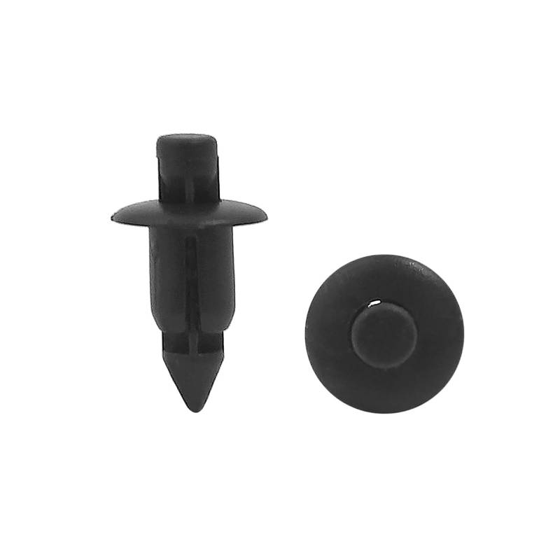 sourcing map 20Stk 6mm Plastik schwarz Vortrieb Nieten Verschluss Tür Trim für Auto de von uxcell