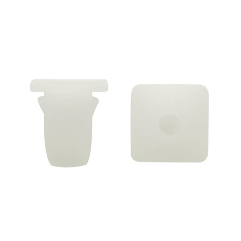 sourcing map 20stk weiß Plastik Nieten Retainer Button 10 x 8mm für Auto Stoßfänger von uxcell