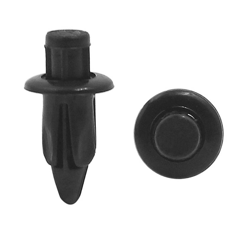 sourcing map 40 Stk. Schwarz 6mm Loch Plastik Nieten Verschluss Druck Pin Clip für Stoßfänger de von uxcell