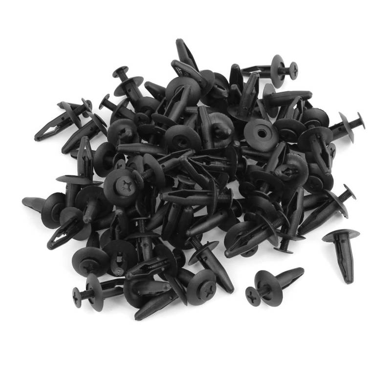 sourcing map Plastik Tür Druck Clips 7.5 mm Loch Plastik Nieten 100 Stück für Auto DE de von uxcell