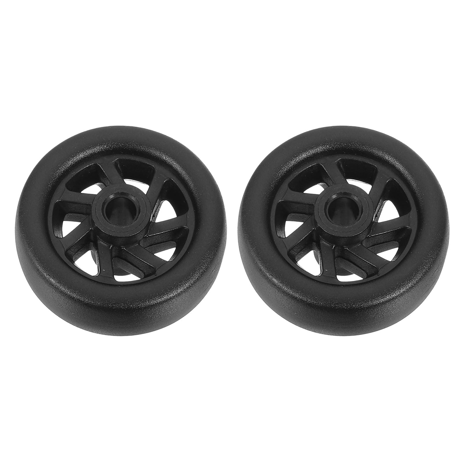 uxcell 2Pcs 43mm x 20mm Gepäck Rad Ersatz Koffer Trolley Räder DIY Reparatur Spinner Rad Gepäck Zubehör Schwenkräder Schwarz, Schwarz von uxcell