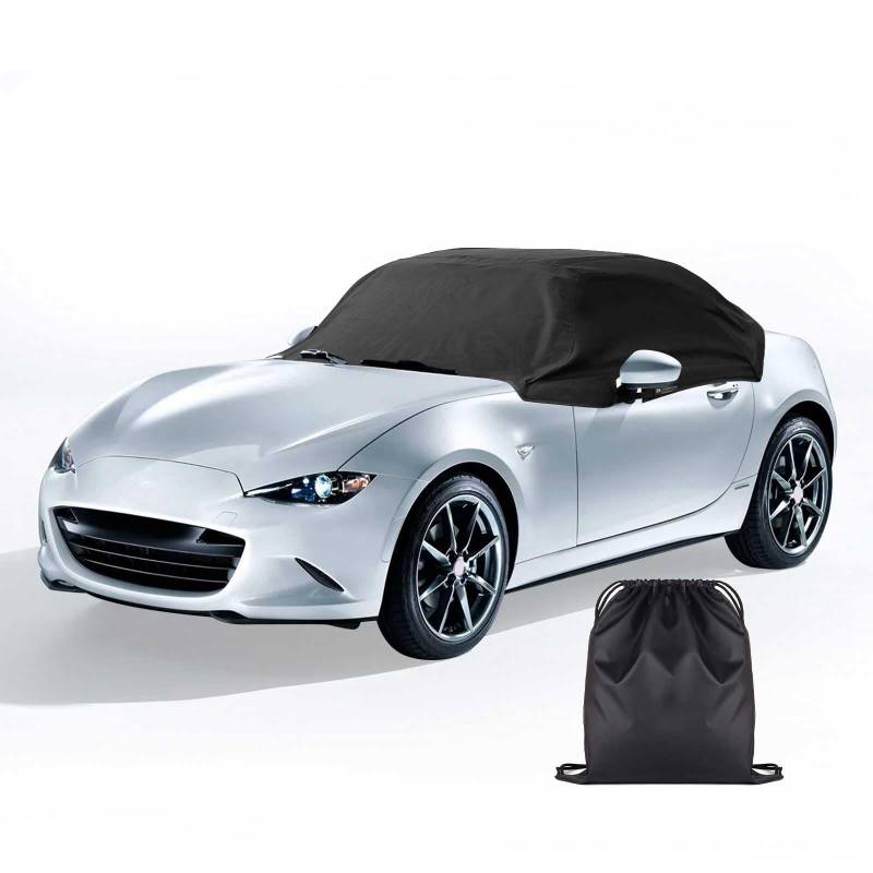 Halbgarage Wasserdicht für Mazda MX-5 NA NB ND ND2 1989-2023 420D Outdoor Auto Abdeckung Top Dachschutz Karosserie Abdeckung für MK1 MK2 MK2.5 MK4 (MK4/ND) von uzoyfoda