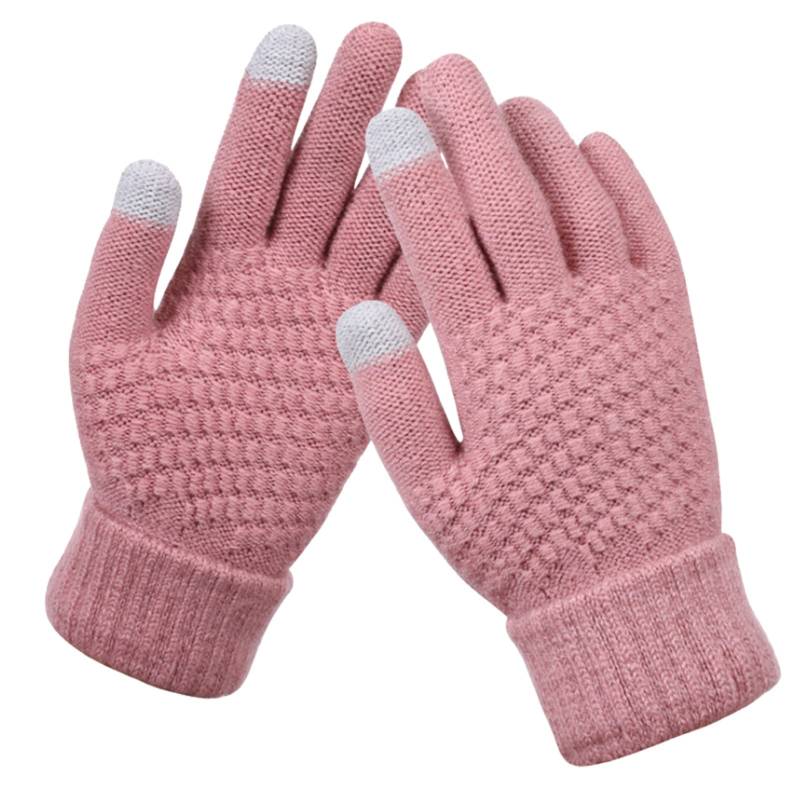 vejtmcc Handschuhe Schneeflocke und Handschuhe Herren und Erwachsene Druck Winter gestrickt Damen warm mit Bildschirm Handy kreativ modisch und Handyhandschuhe Latex Strümpfe Schwarz (G, One Size) von vejtmcc