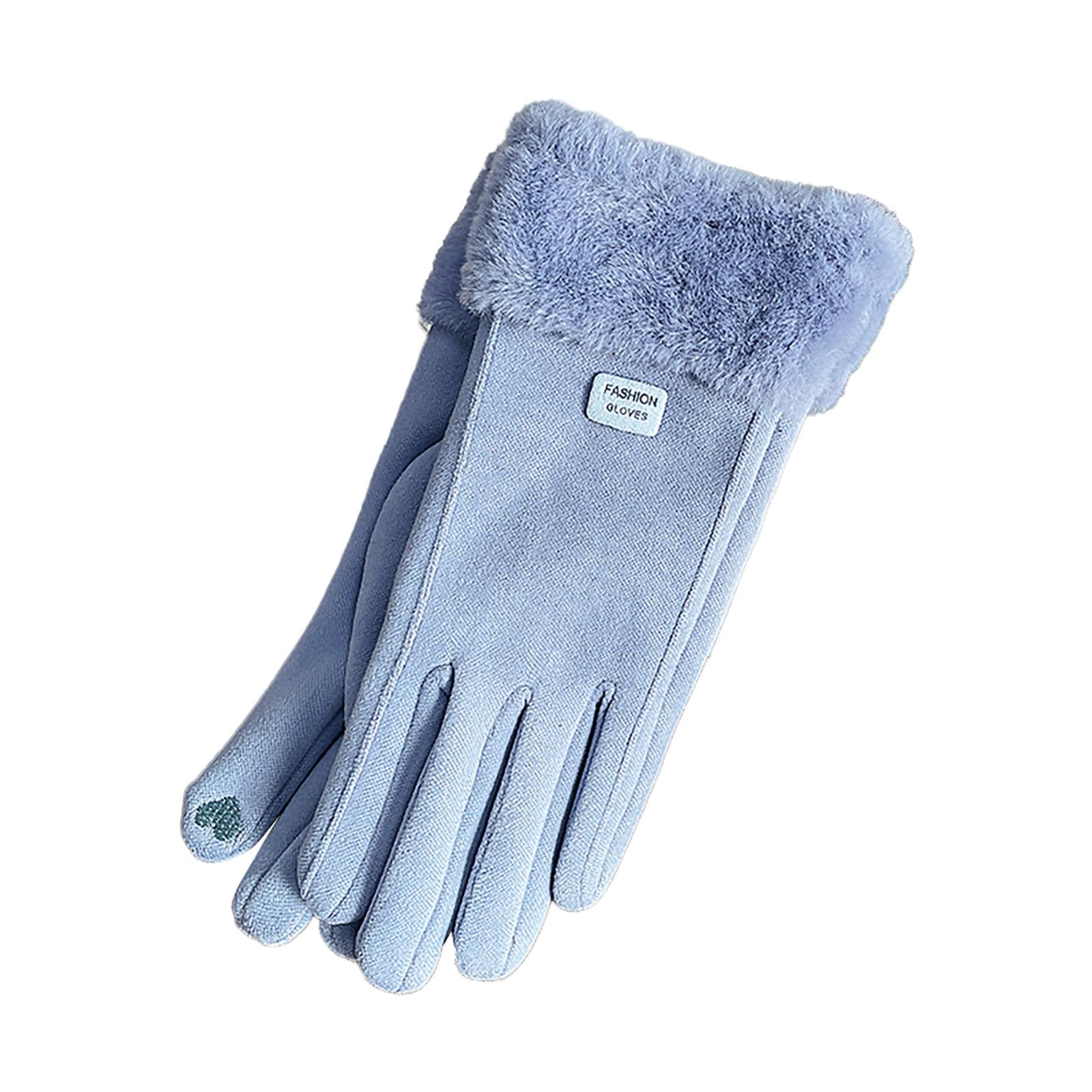 vejtmcc Warme Winter-Fahrradhandschuhe für Damen, samtverdickt, kalt und winddicht Sexspielzeug Für Damen Extrem Set (Blue, One Size) von vejtmcc