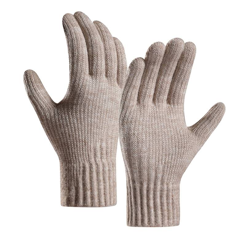 vejtmcc Winter-Frauen halten warm Touchscreen-Strickhandschuhe elastische Manschette weiche Vollfinger-Handschuhe Fäustlinge Handschuhe Für Damen (A, One Size) von vejtmcc