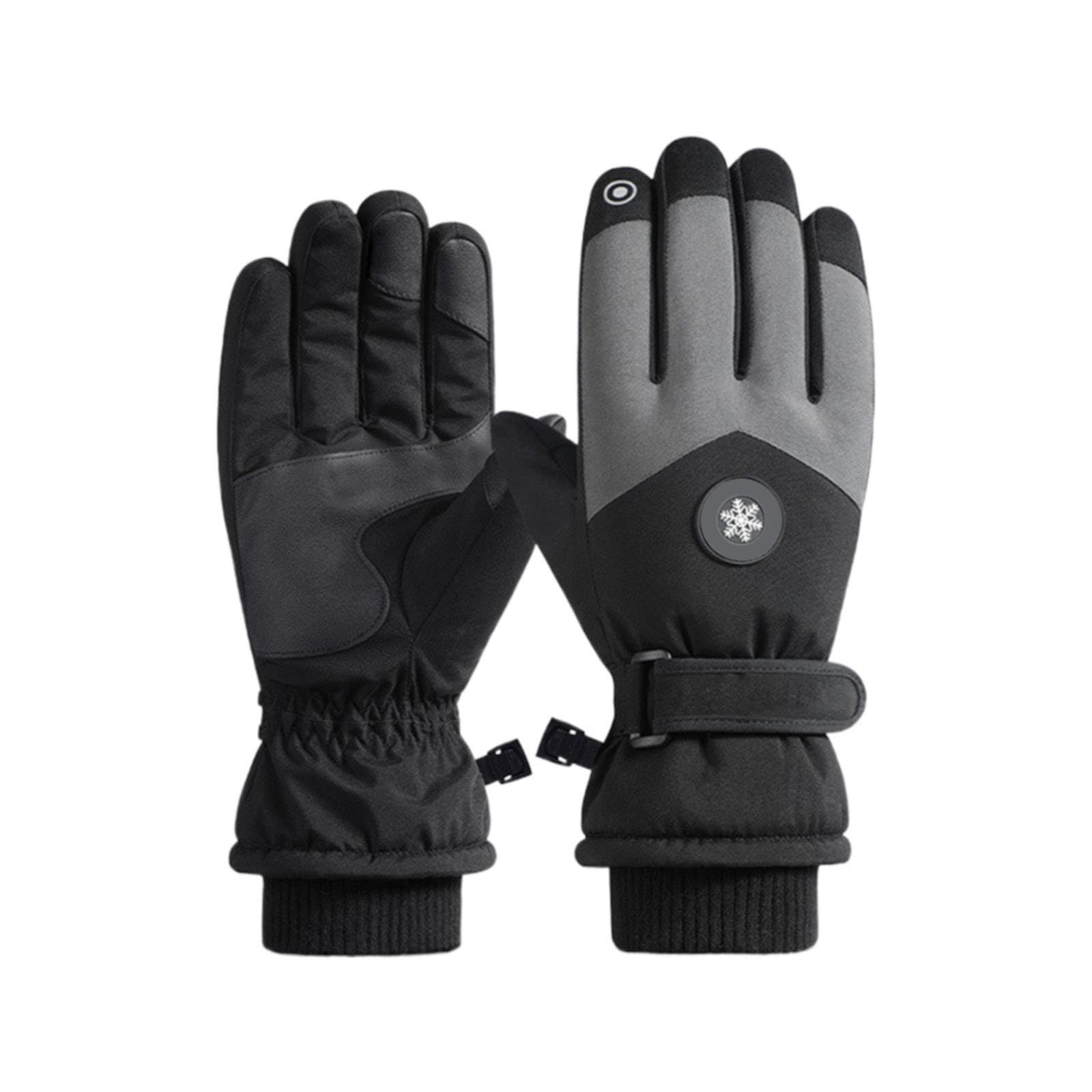 vejtmcc Winter Skifahren Warme Handschuhe Für Männer Outdoor Radfahren Nicht Slip Verdickt Weibliche Paar Bildschirm Lamm Schmuck Hochzeit Vintage (Black, A) von vejtmcc