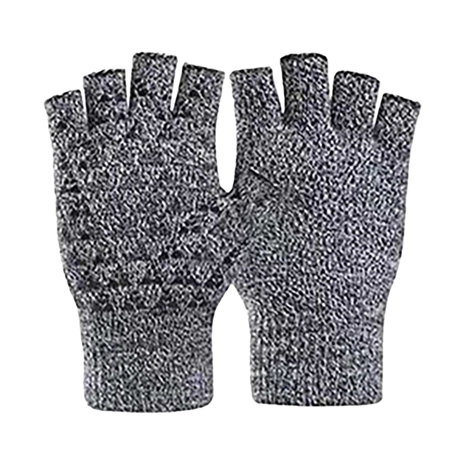 vejtmcc Winter USB Heated Warm Gloves Heated Hand Warm Hiking Driving Running Cycling Handschuhe Ohne Finger Damen Warm (Dark Gray, One Size) von vejtmcc