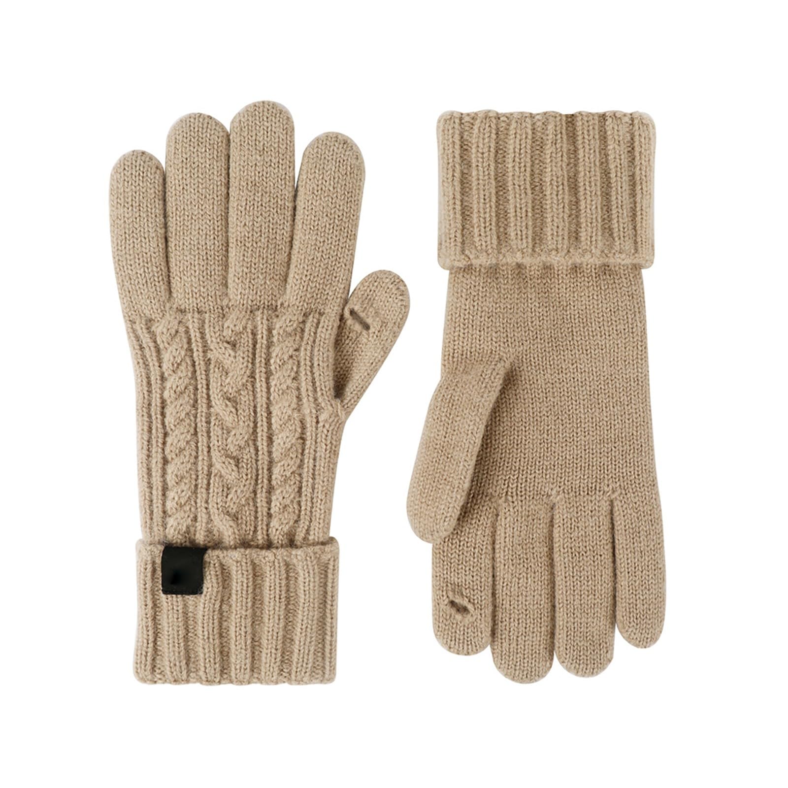 vejtmcc Winterhandschuhe, Handschuhe für Damen, kaltes Wetter, Winterhandschuhe, Damen, warme Strickhandschuhe Pfau Kostüm Damen (Khaki, A) von vejtmcc