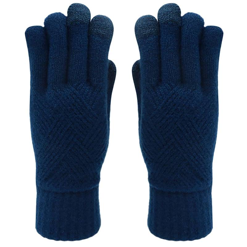 vejtmcc Winterhandschuhe für Damen, Handschuhe für kaltes Wetter, Winterhandschuhe für Damen, warme -Strickhandschuhe Dünne Handschuhe Schwarz (BU1, One Size) von vejtmcc